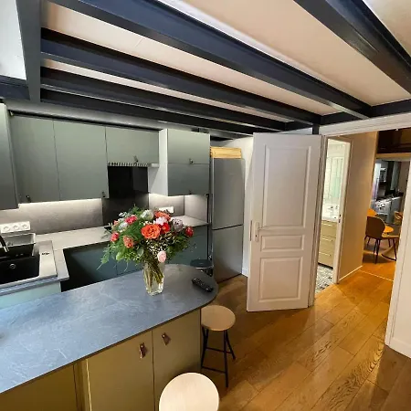 Апартаменты Duplex Chic Climatise Avec Terrasse Proche Comedie