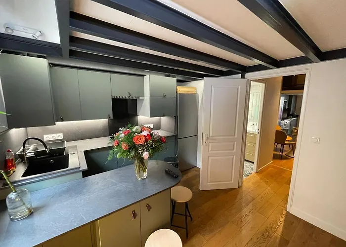 Apartamento Duplex Chic Climatisé Avec Terrasse Proche Comédie